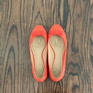 Tory Burch Women's Vibrant Red Loafers